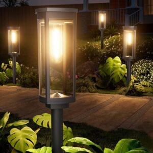 NEWMESSI 8 Pack Solar Pathway Light...