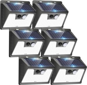 Peasur Solar Lights Outdoor Motion ...