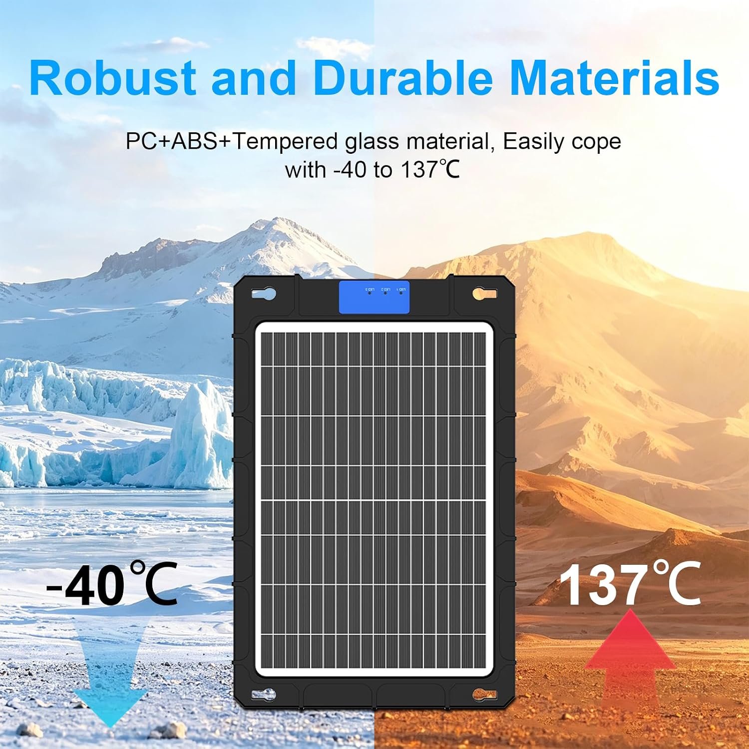12V Solar Car Battery Charger 12W Waterproof Portable Solar Trickle Charger Maintainer with Smart PWM Controller for Car, Automotive, Motorcycle, Boat, Marine, RV,Trailer, Snowmobile, etc. | Portable Waterproof Solar Trickle Charger with Smart PWM Controller for Car,Motorcycle, Boat, Marine, RV, Trailer, Snowmobile - Image 7
