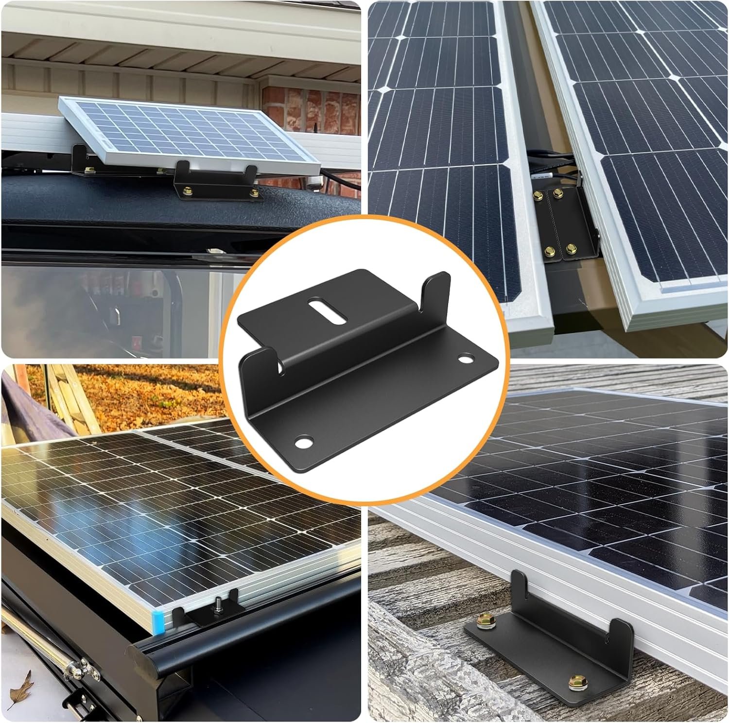 16 PCS Solar Panel Mounting Z Brackets,Solar Panel Mounting Brackets for RV | Lightweight,Aluminum,Solar Panel Brackets for RVs, Trailers, Boats, Vans, Campers - Image 5