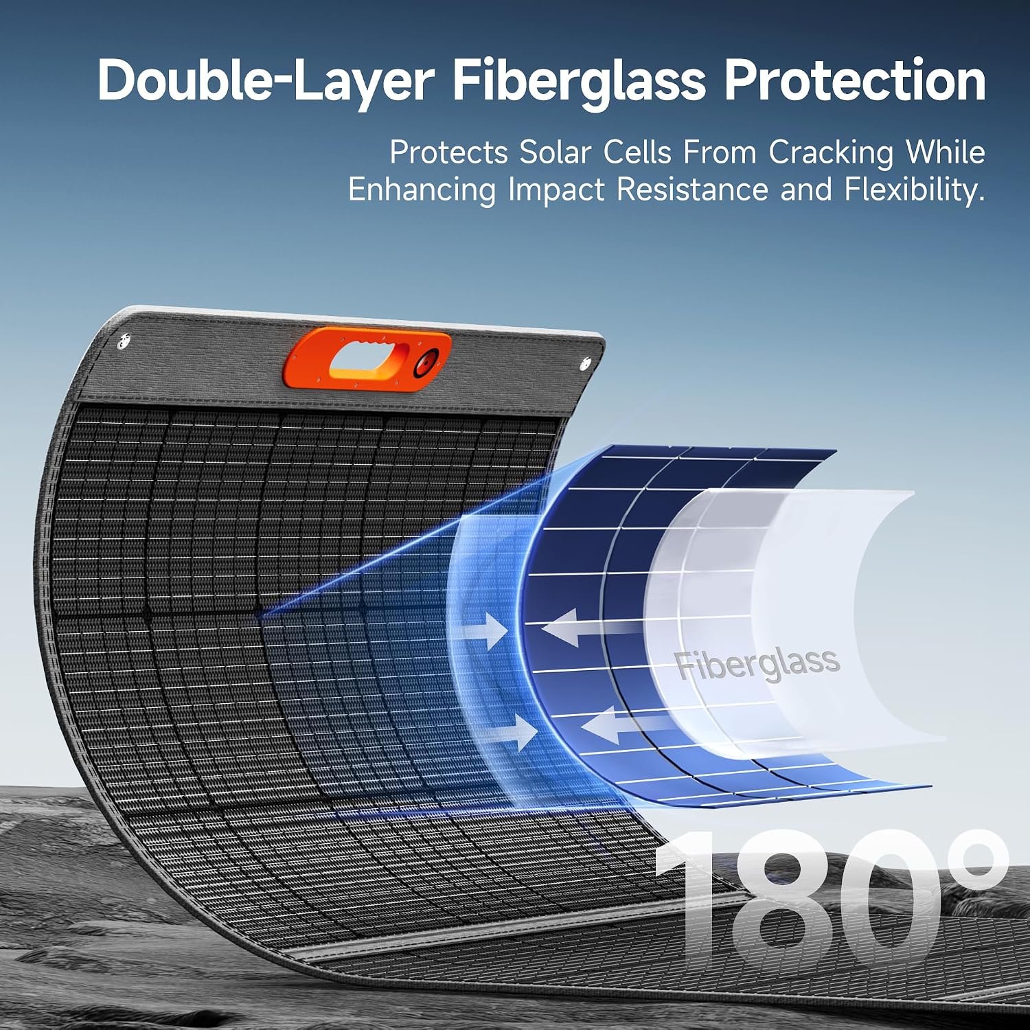 400W Portable Solar Panel for Power Station, 24% High Efficiency Lightweight ETFE Foldable Solar Panel Charger, MC4 Output, IP65 Waterproof, for Outdoor Camping, RV, Emergency Power Supply | 24% High Efficiency ETFE+ Solar Angle Guide 4 Kickstands for Outdoor Foldable Solar IP65 Waterproof MC4 Output - Image 5