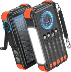 BLAVOR Solar Power Bank with Hand C...
