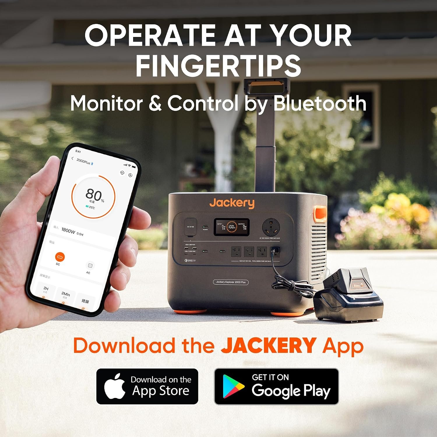 Jackery Explorer 2000 Plus Portable Power Station, 2042Wh, 3000W AC Output | LiFePO4 Battery, Expandable to 24kWh, UPS Home Backup, Solar Generator for Emergency, Camping, RV (Solar Panel Optional) - Image 5