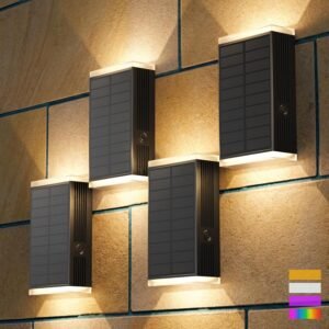 4Pack Solar Wall Lights Outdoor, 13...
