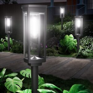 NEWMESSI 8 Pack Solar Pathway Light...