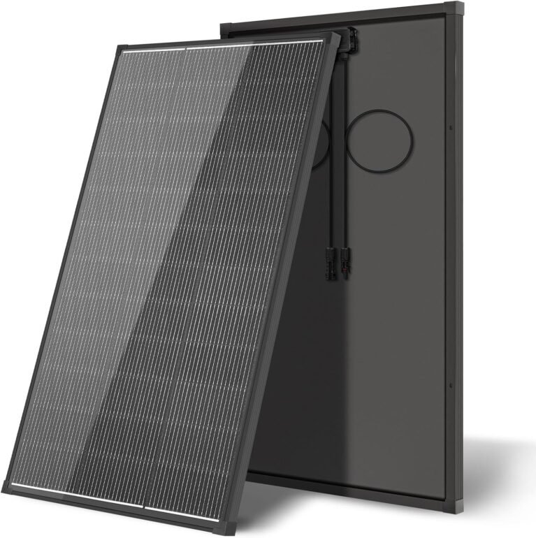 200 Watt Solar Panel,18BB N-Type A+ Monocrystalline Cell 25% High Efficiency 12V IP68 Waterproof Solar Panel for Rooftop, RV, Farm, Trailer, Marine, Home Off-Grid System (Black 200W) | 18BB Monocrystalline PV Module IP68 Waterproof 200w solar panel for Rooftop RV Farm Trailer Marine Home Off-Grid System