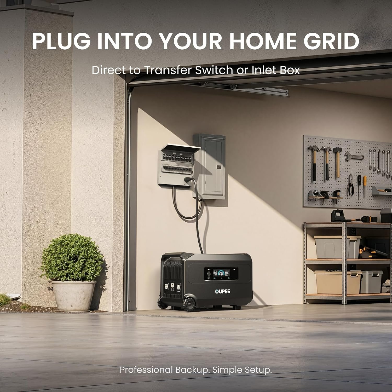 OUPES Guardian 6000 V2 Portable Power Station 4608Wh, 6000W Solar Generator | 120V/240V Output, Expands to 41kWh, Native RV Plugs, LiFePO4 Battery, Transfer Switch Ready, APP Control, UPS, OTA Ready - Image 5