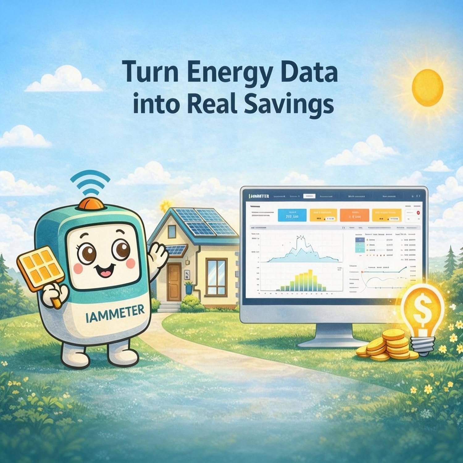 WEM3050T WiFi Energy Meter, Smart Home Energy Monitor for Solar & Power Monitoring, Real-Time Electricity Usage, Compatible with Alexa (Multi-Phase Support) - Image 4