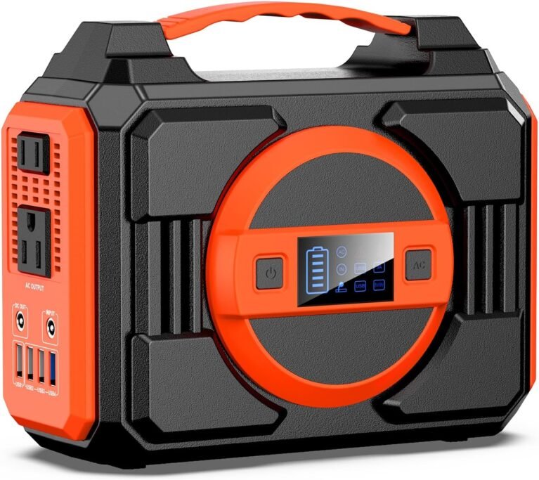 Portable Power Station 300W, 220Wh Solar Generator Backup Battery Pack Bank | Portable Laptop Charger Power Bank with AC Outlet 110V Pure Sine Wave for Outdoor Camping Travel RV Trip(Without Solar Panel)
