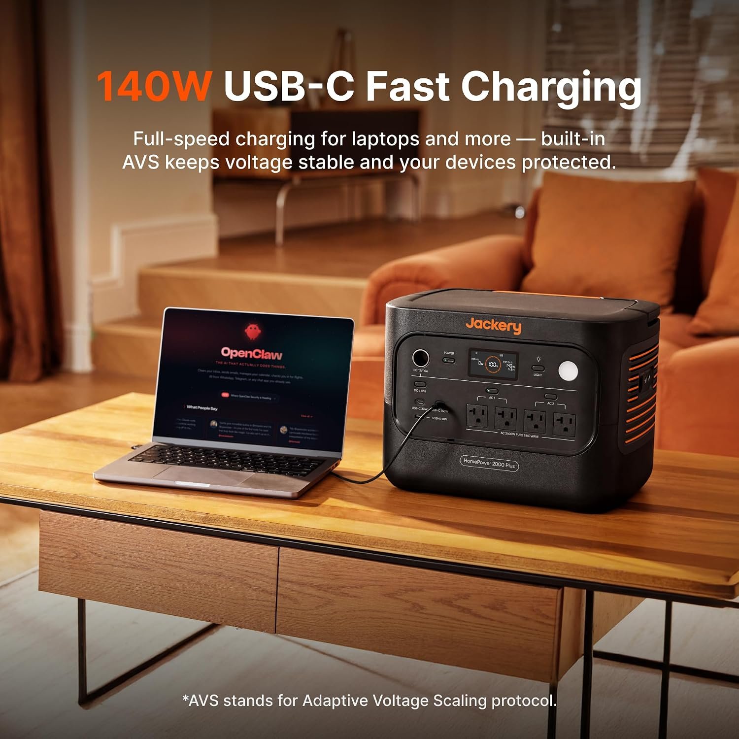 Jackery HomePower 2000 Plus v2 Power Station, 2048Wh, 2400W AC Output | LFP Battery, Expandable to 12kWh, Essential Home Backup for Outages, Emergencies & RV (Solar Panel Optional) - Image 6