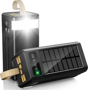 80000mAh Solar Battery Charger, 35W...