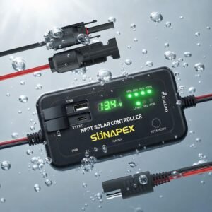 SUNAPEX 12V 15A MPPT Solar Charge C...