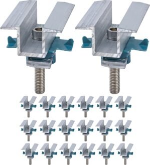 20Pcs Solar Panel Clamps for Unistr...