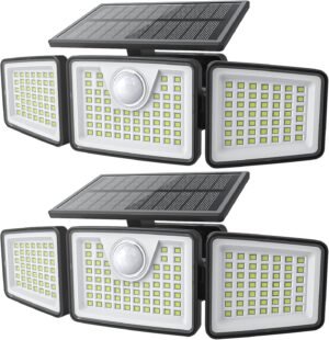 daphino 2500LM Solar Lights, Motion...