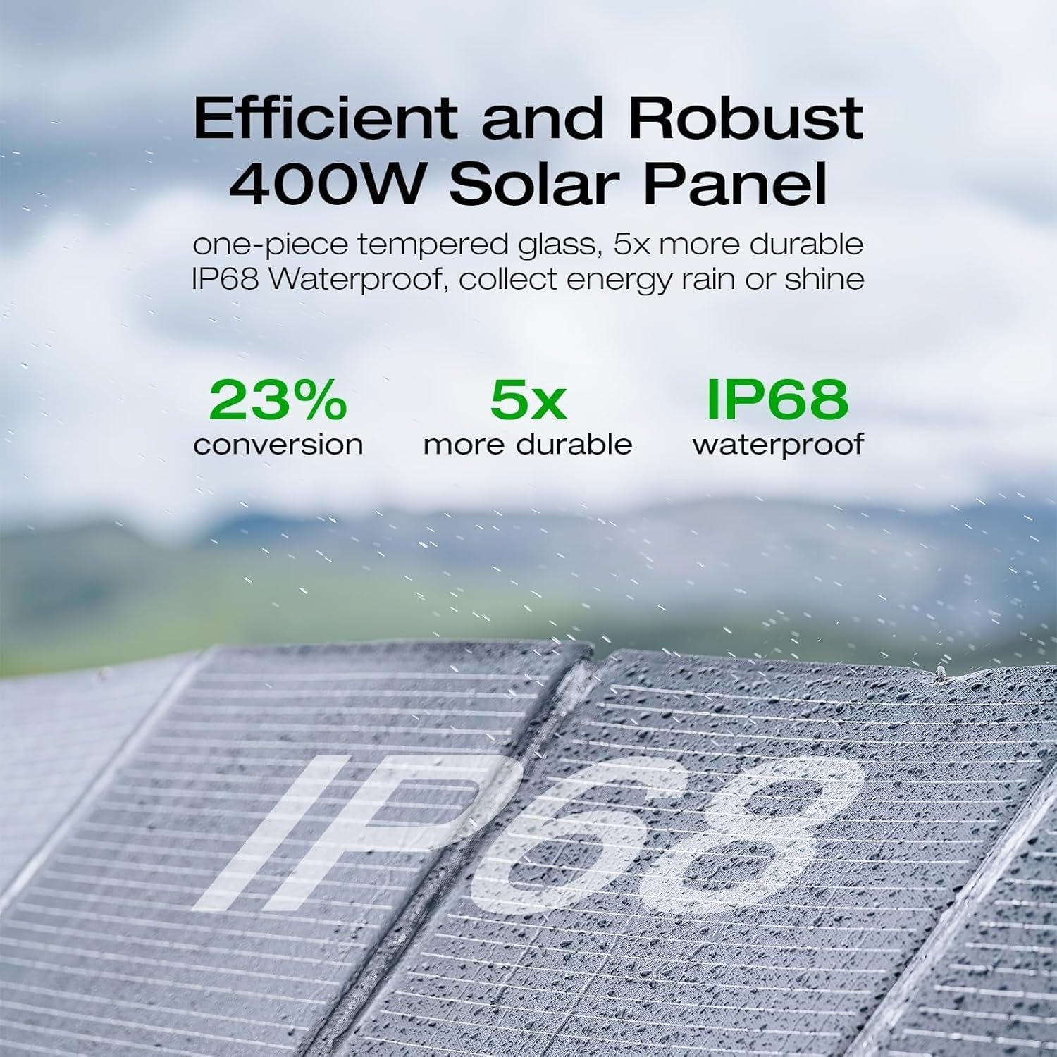 EF ECOFLOW DELTA 2 Max Solar Generator 2048Wh With 400W Solar Panel | LFP Battery Portable Power Station Up to 3400W AC Output Fast Charging 0-80% in 43 Min solar powered generator for Camping RV - Image 6