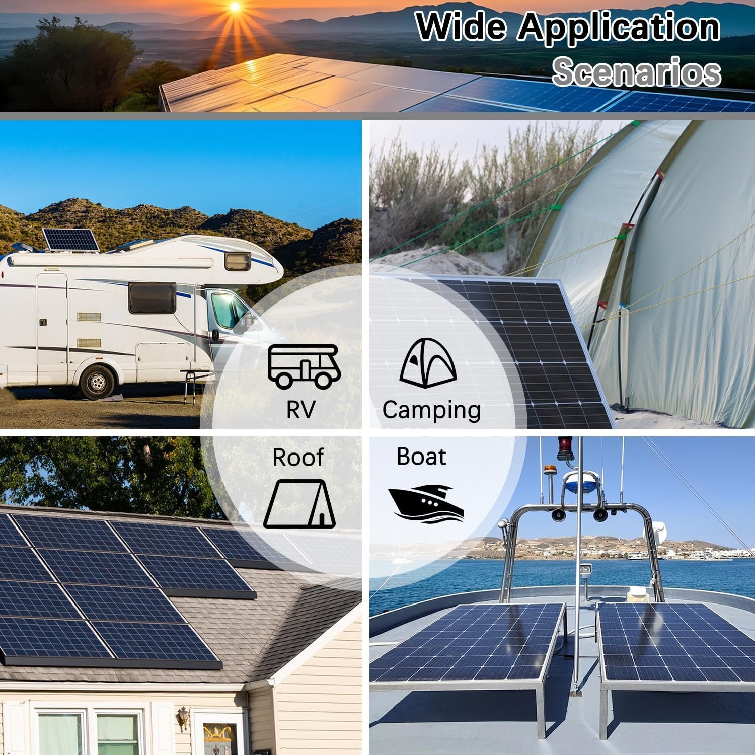 60A MPPT Solar Charge Controller 12V/24V Auto Tracking Solar Panel Regulator with Dual USB Port, LCD Display and 3 Timer Settings Suitable for Lead-Acid/Lithium-Ion/Lithium Iron Phosphate Battery Grey - Image 3