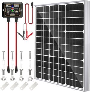 Solar Panel Kit 50W 12V, Solar Batt...