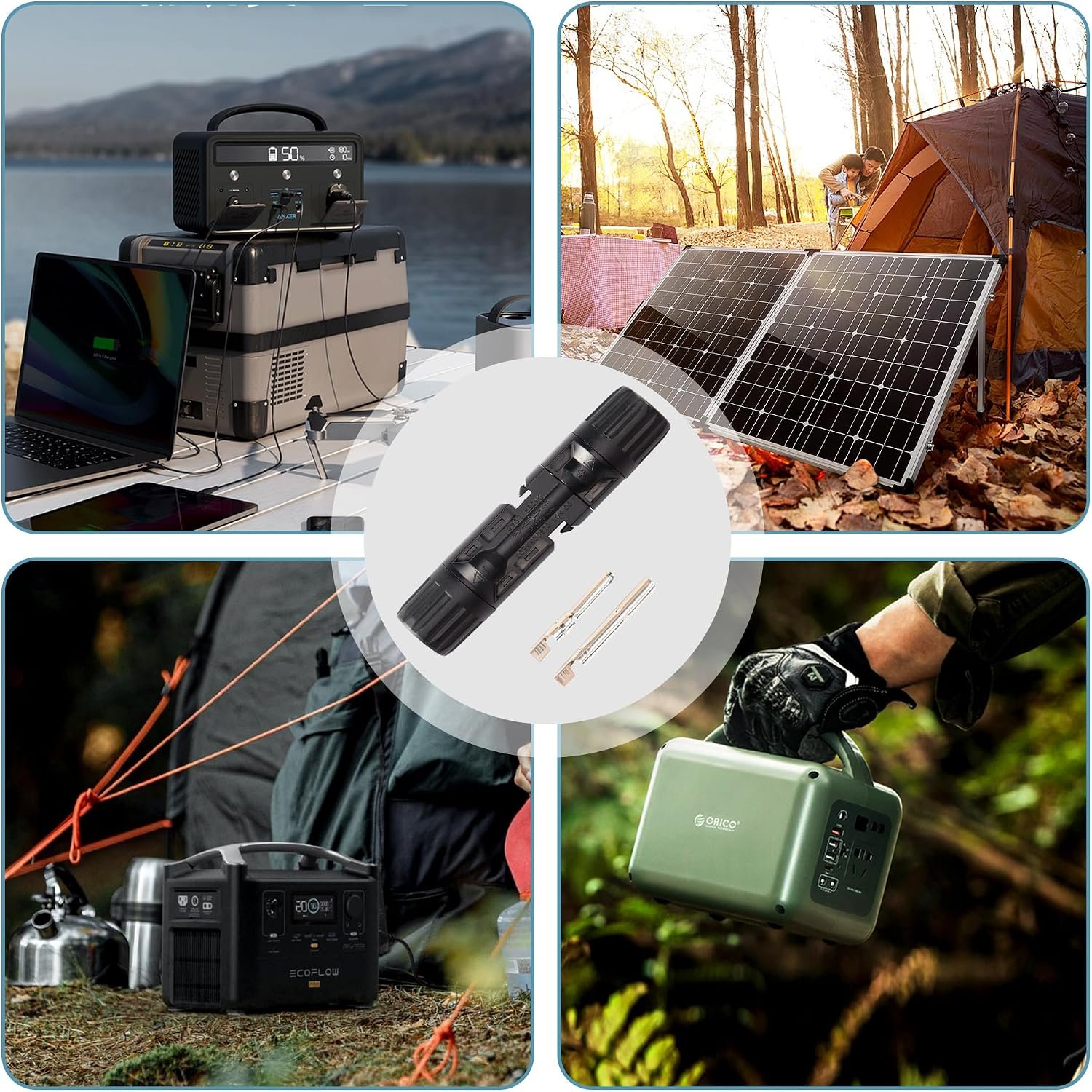 SinLoon 20PCS Solar Connectors 10Pairs IP67 Waterproof Solar Panel Connectors 1000V 30A 10AWG-14AWG Male Female Solar Wire Adapter Connector for 2.5/4/6mm² Solar PV Cable - Image 7