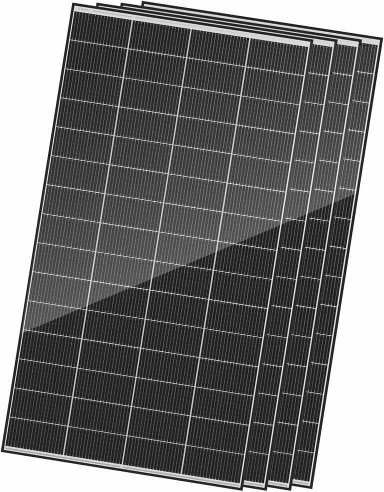 Renogy 320 Watt Solar Panels 4PCS N-Type 18BB, 25% High-Efficiency | 1280W Monocrystalline Solar Panel Setup, Easy Installation with Fewer Connections for Home Yards Sheds Off-Grid Systems, IP68