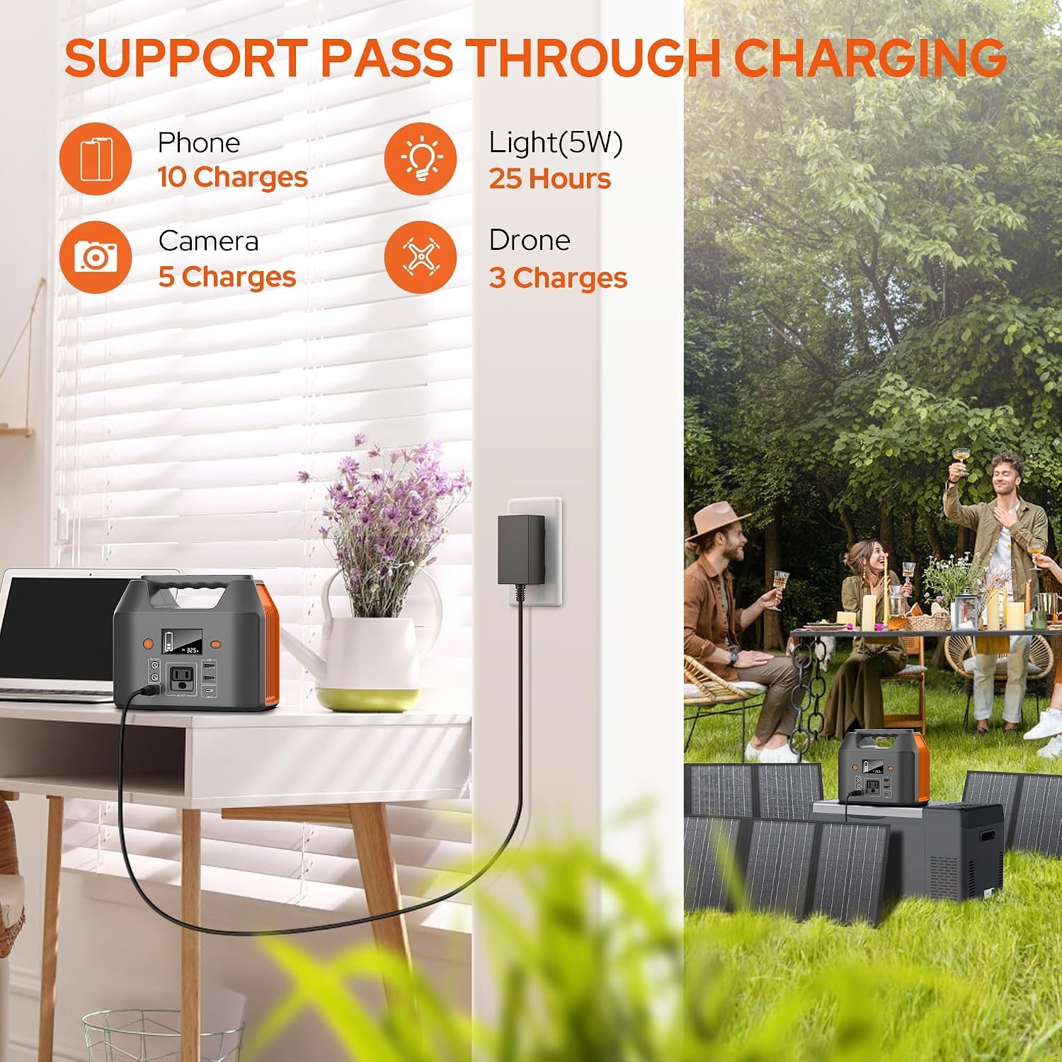 EnginStar Power Bank with AC Outlet 150W 110V Laptop Power Bank, 155Wh/ 42000mAh Battery Bank, Lithium Ion Power Supply for Emergency Camping - Image 7