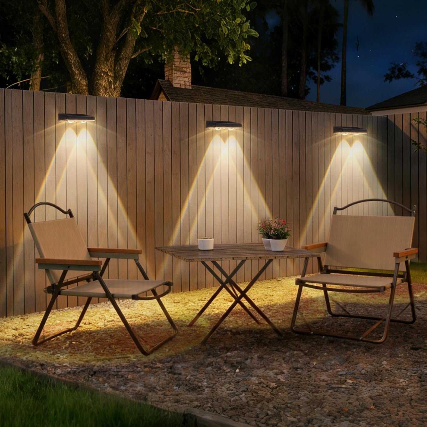 Solar Fence Lights Outdoor, 16 Pack Fence Lights Solar Powered Waterproof IP67 with 3 Color (3000K/4500K/6000K), Dusk to Dawn Auto-Work Solar Lights for Wall, Patio, Garden, Backyard - Image 6