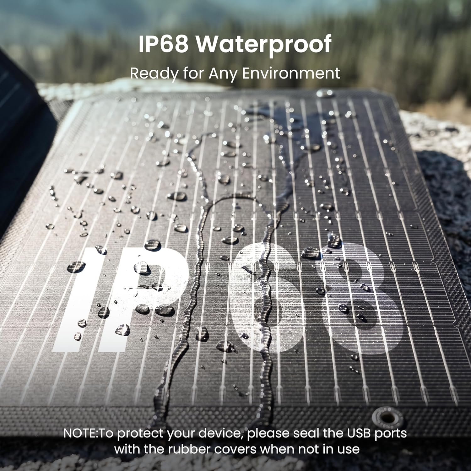 45W Portable Solar Panel Charger, 25.4% Efficiency, Dual USB-C | 25W PD and USB-A outputs charge phones and power banks; 1.7 lb foldable IP68-rated design fits camping and backpacking - Image 6