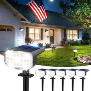 JEJOT Solar Spotlights Outdoor Wate...