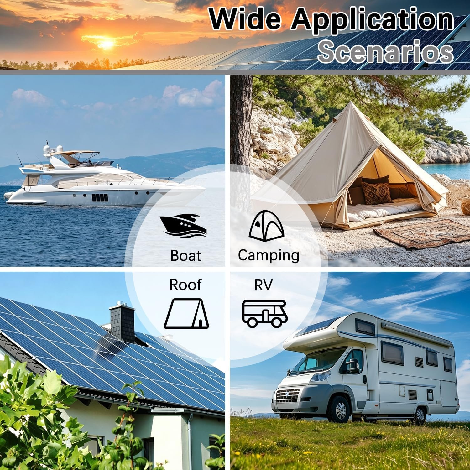 100A MPPT Solar Panel Controller 12V/24V Auto Solar Charge Intelligent Regulator for Lead-Acid Open Sealed AGM and Li Battery Solar Battery Controller with 2 USB Ports/LCD Display/3 Work Modes Grey - Image 7