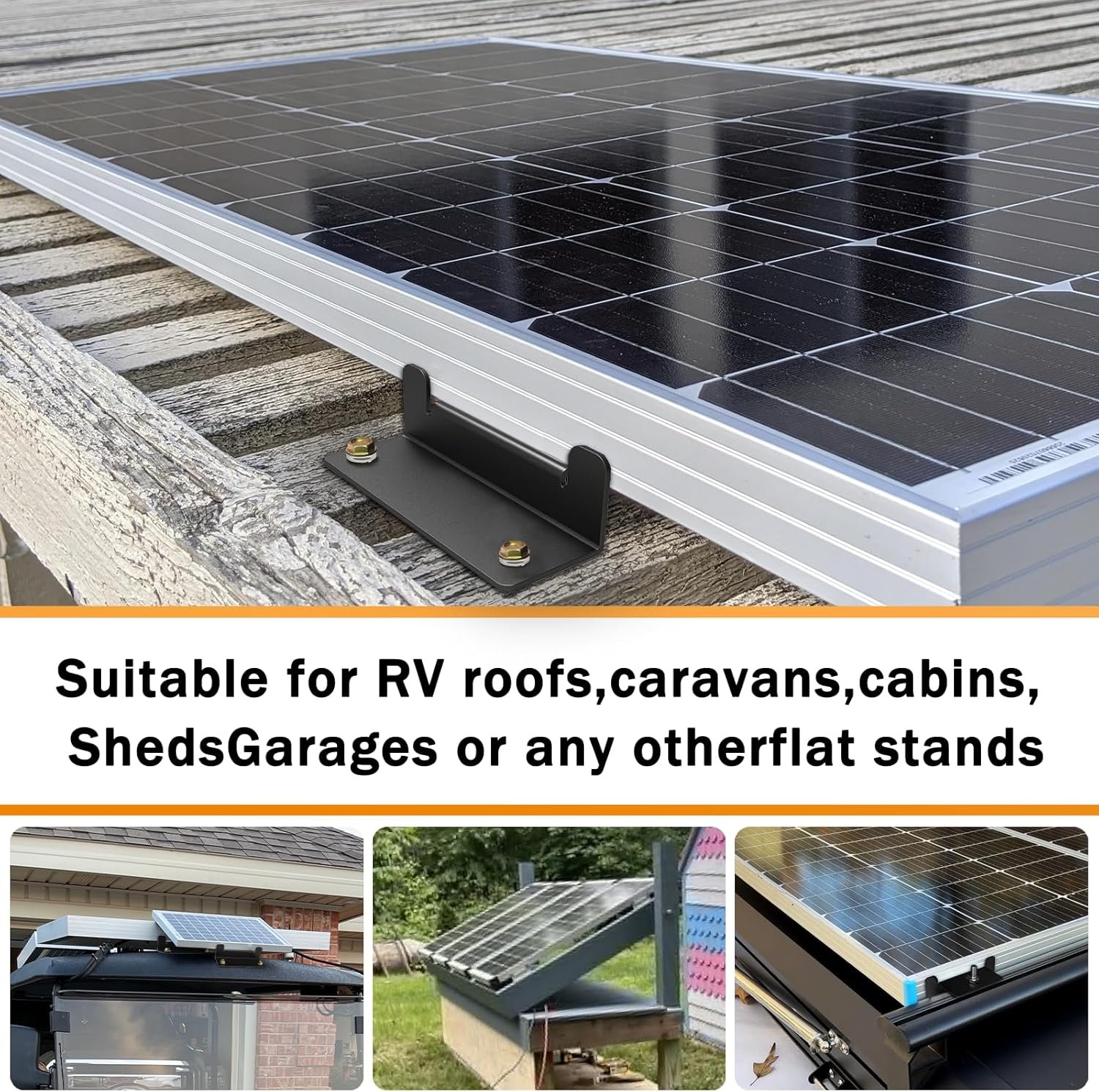 16 PCS Solar Panel Mounting Z Brackets,Solar Panel Mounting Brackets for RV | Lightweight,Aluminum,Solar Panel Brackets for RVs, Trailers, Boats, Vans, Campers - Image 4