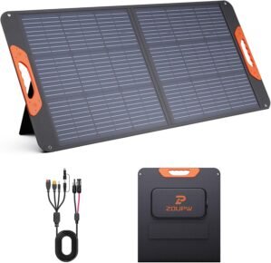 ZOUPW 100W Portable Solar Panel for...
