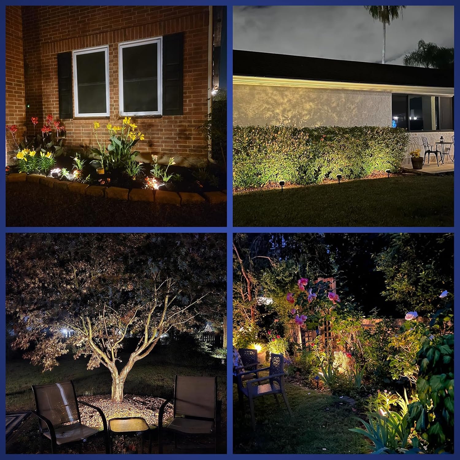 NYMPHY Solar Lights Outdoor Waterproof - 6 Pack (Warm White) | 56 LED 3 Lighting Modes IP68 Waterproof Solar Powered Garden Yard Spot Solar Lights for Christmas Outside Landscape - Image 6