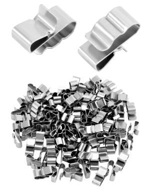 QWORK Solar Panel Clips: 100pcs Sta...