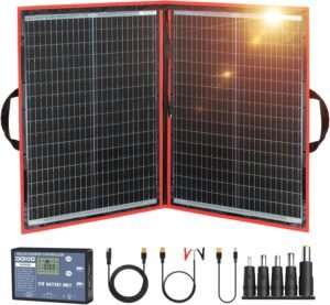 DOKIO 100W Portable Foldable Solar ...