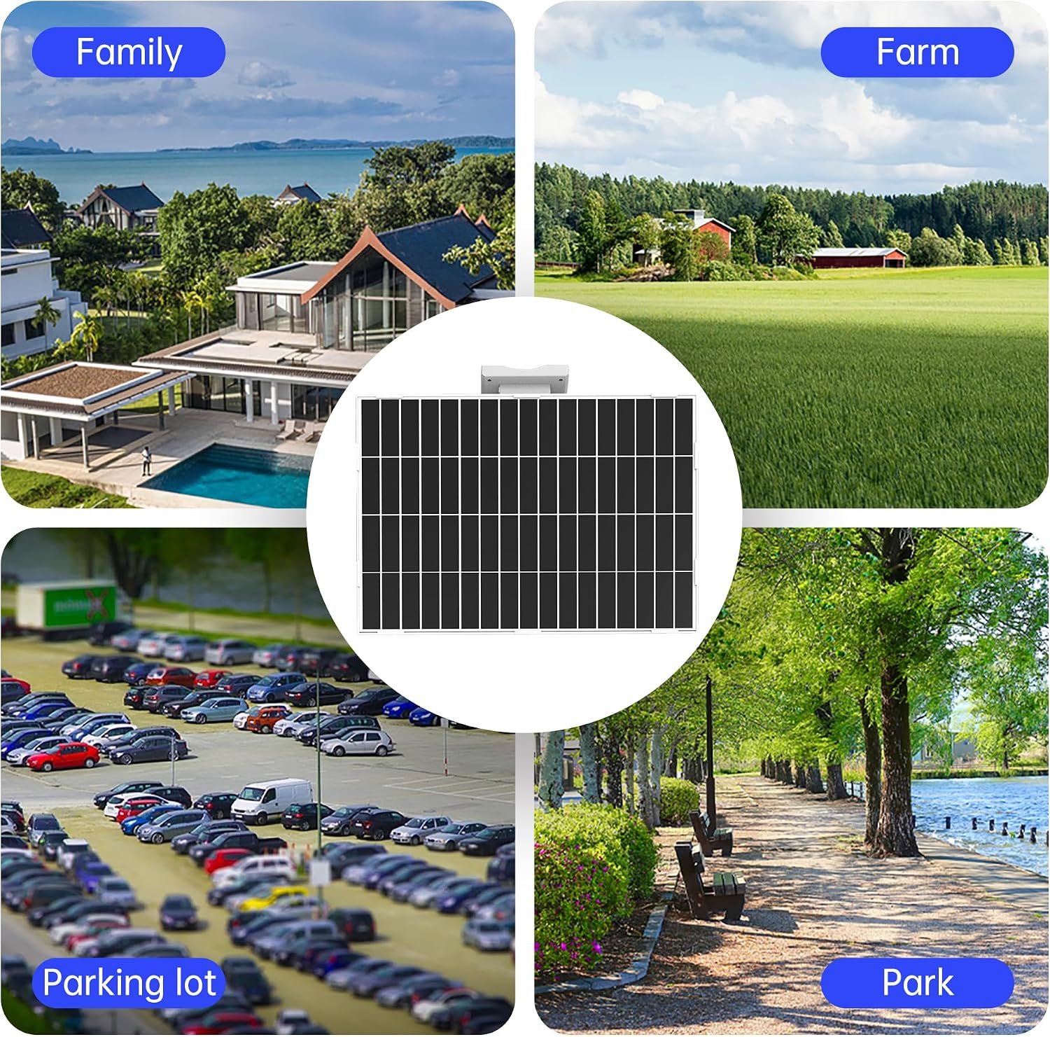 Solar Panel with Battery, 20W Solar Panel with Built-in 26000mAh Battery Backup, 5V USB-C Output, IP65 Waterproof Solar Charger for Security Cameras, Outdoor Lights & Remote Monitoring - Image 3