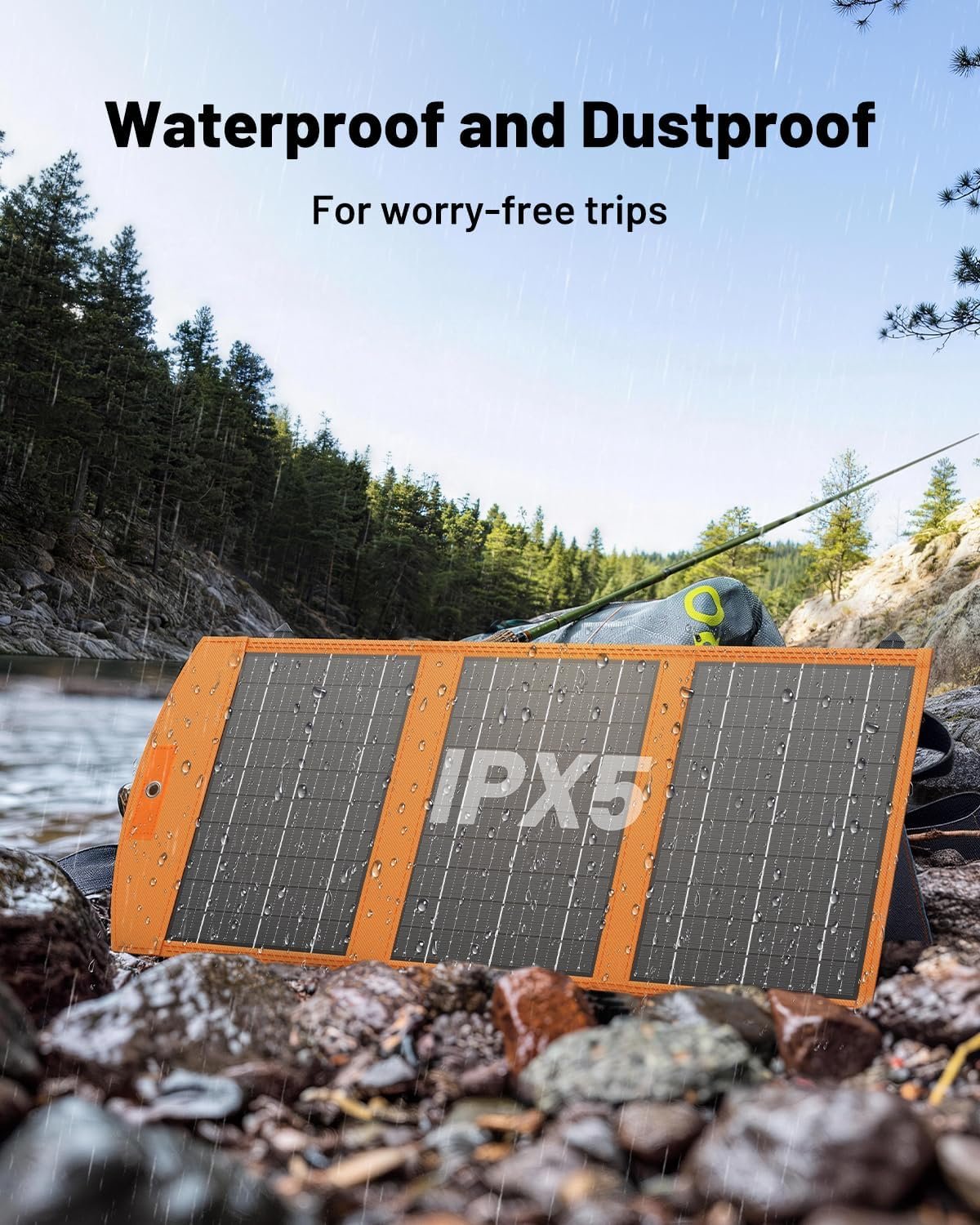 SOLUPUP Solar Panels 30W Portable Foldable Solar Charger with 5V USB-A and USB-C Fast Charging Compatible with iPhone, iPad, Samsung, Power Banks, IPX5 Waterproof Perfect for Camping, Hiking, Outdoor - Image 8