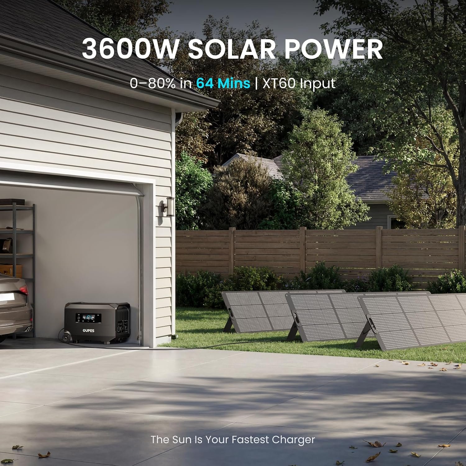 OUPES Guardian 6000 V2 Portable Power Station 4608Wh, 6000W Solar Generator | 120V/240V Output, Expands to 41kWh, Native RV Plugs, LiFePO4 Battery, Transfer Switch Ready, APP Control, UPS, OTA Ready - Image 4