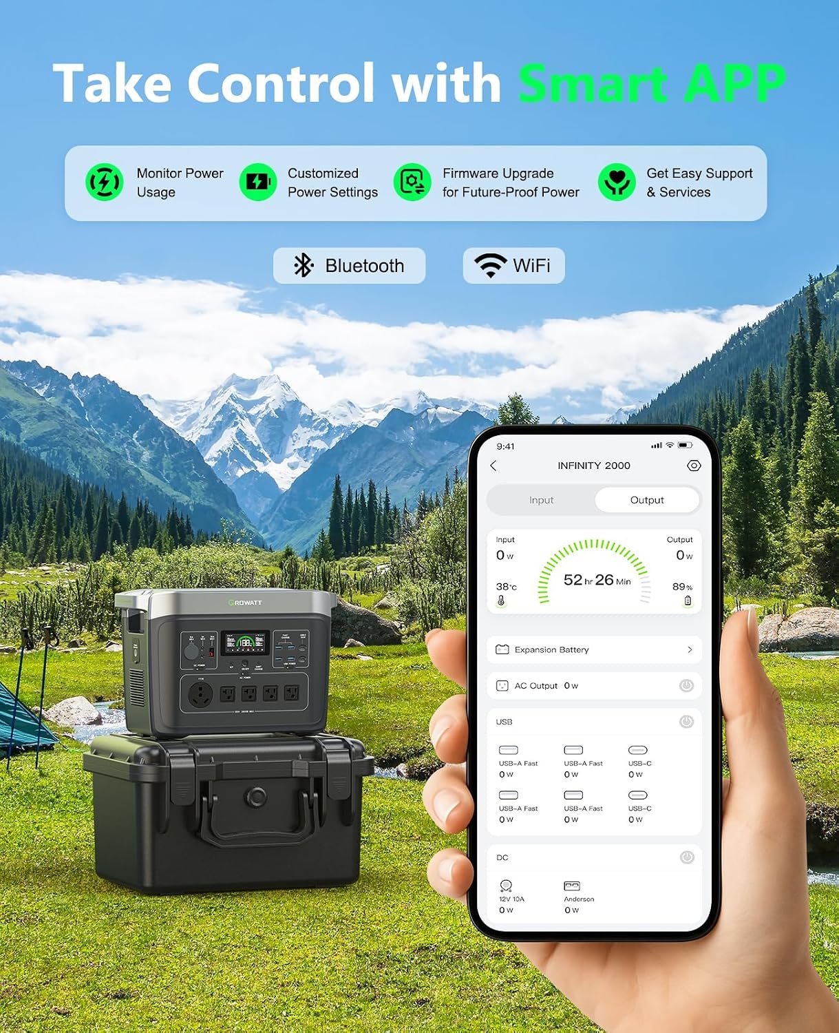 GROWATT INFINITY 2000 Pro Portable Power Station, 2048Wh Solar Generator - Image 8