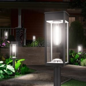 NEWMESSI 8 Pack Bright Solar Pathwa...