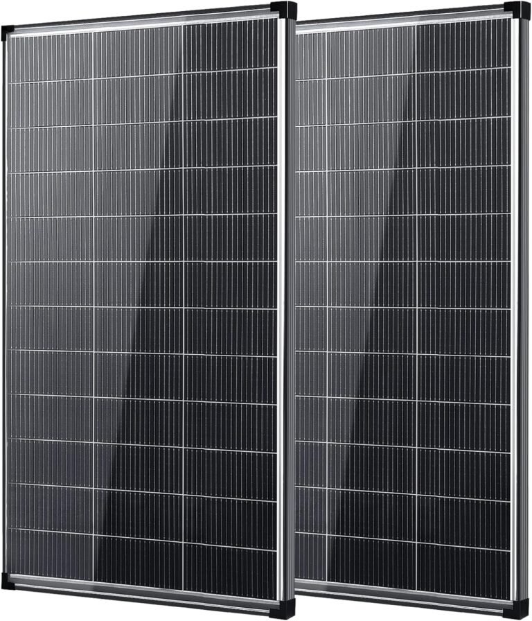 400 watt Solar Panel,2pcs 200W Bifacial Solar Panels 18V 18BB | N-Type Monocrystalline Solar Module IP68 Waterproof 25% High-Efficiency Solar Panels for Off Grid RV Boat Trailer Camper Home