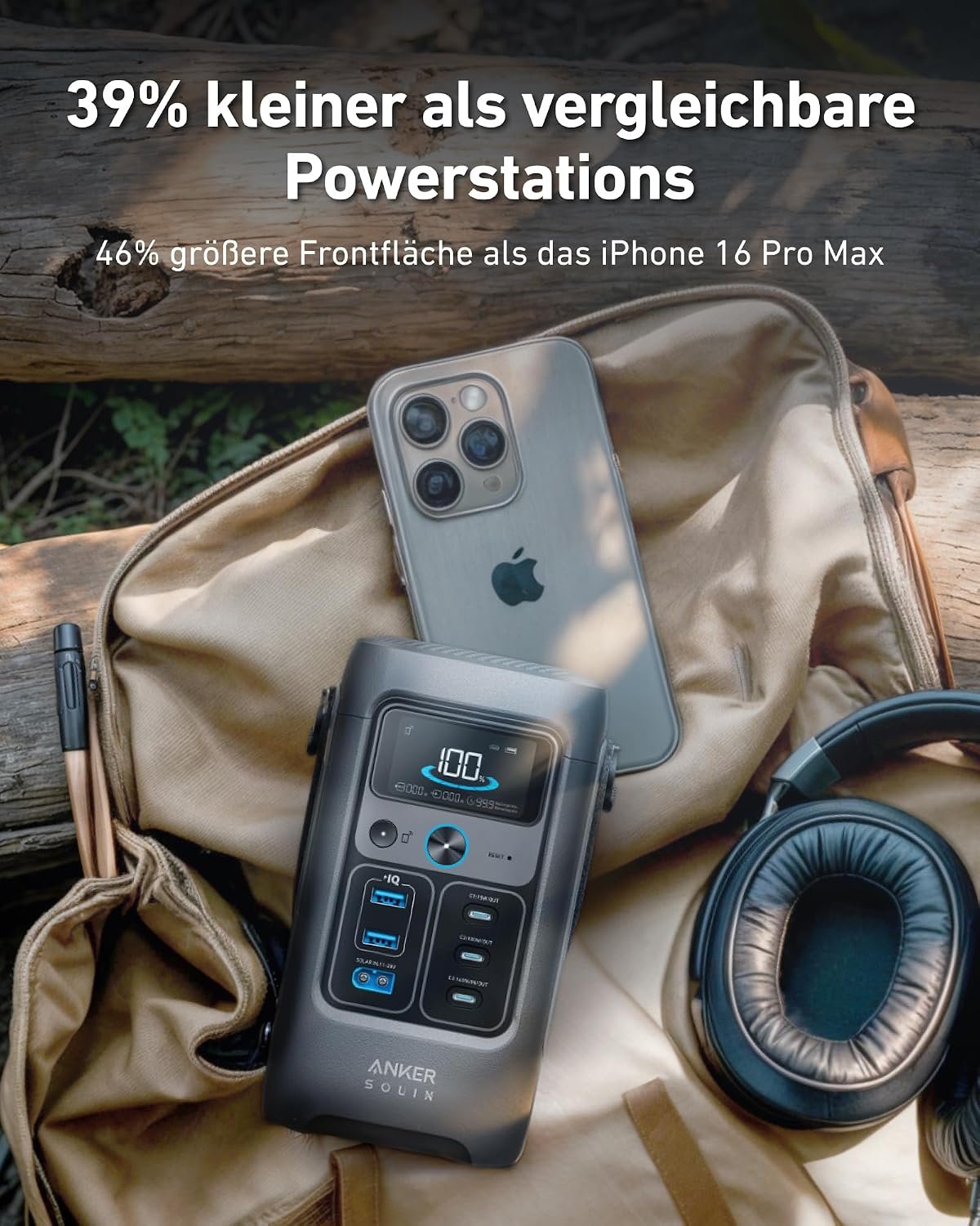 Anker SOLIX C200 DC Power Bank Station, 192Wh Portable Power Station, LiFePO4 Battery, 200W Solar Generator, for Outdoor Camping, Traveling, and Emergencies (No Wall Charger Included) - Image 4
