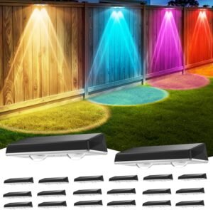 Solar Fence Lights Outdoor, 20 Pack...
