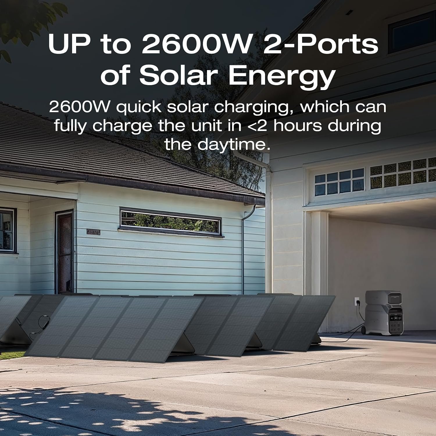 EF ECOFLOW Power Station 4096Wh DELTA Pro 3 with 400W Portable Solar Panel | 120/240V 4000W AC Output Power Station, Solar Generator for Home Use, Camping Accessories, Emergencies, Power Outages, RVs - Image 2