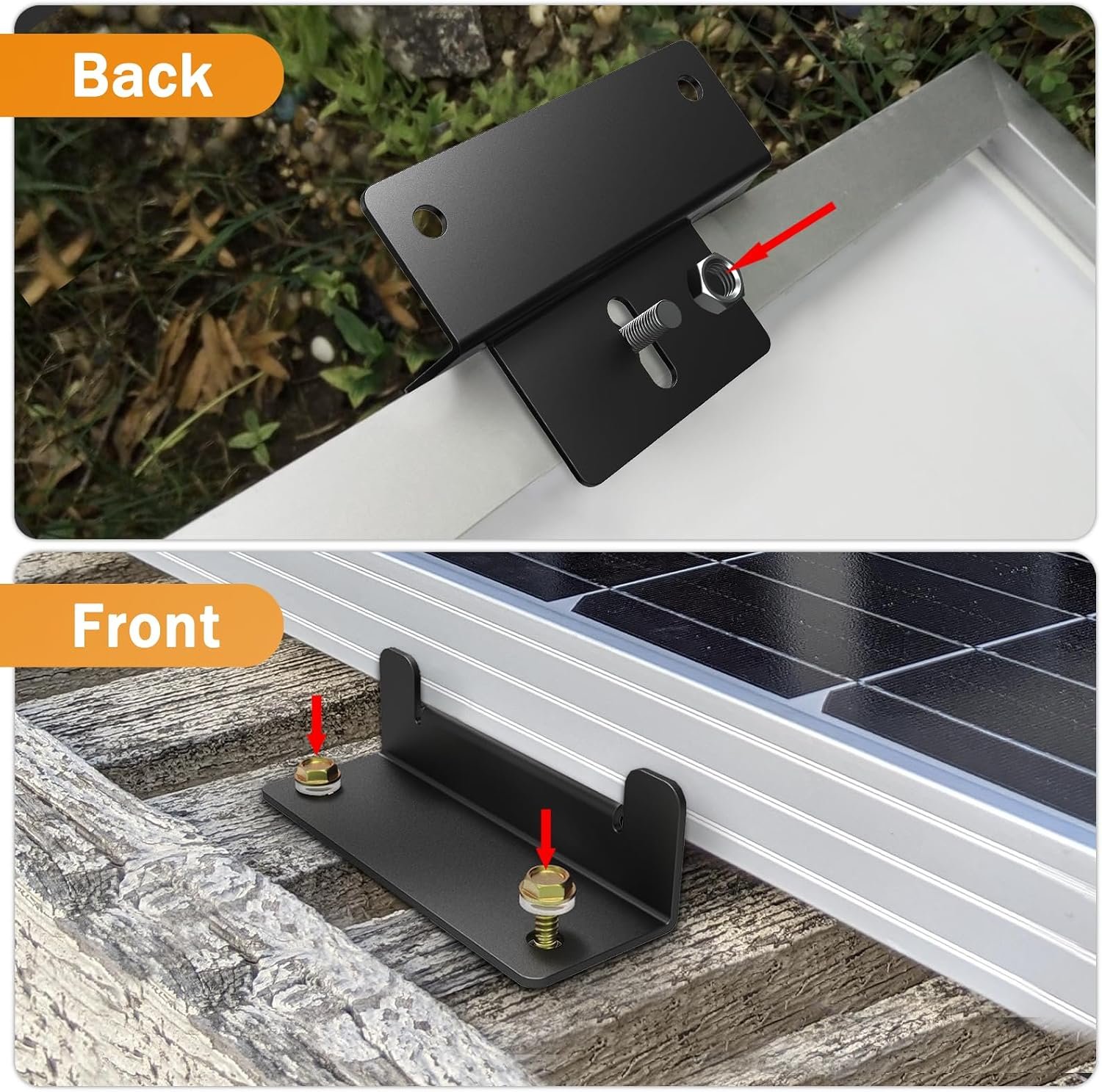 16 PCS Solar Panel Mounting Z Brackets,Solar Panel Mounting Brackets for RV | Lightweight,Aluminum,Solar Panel Brackets for RVs, Trailers, Boats, Vans, Campers - Image 3