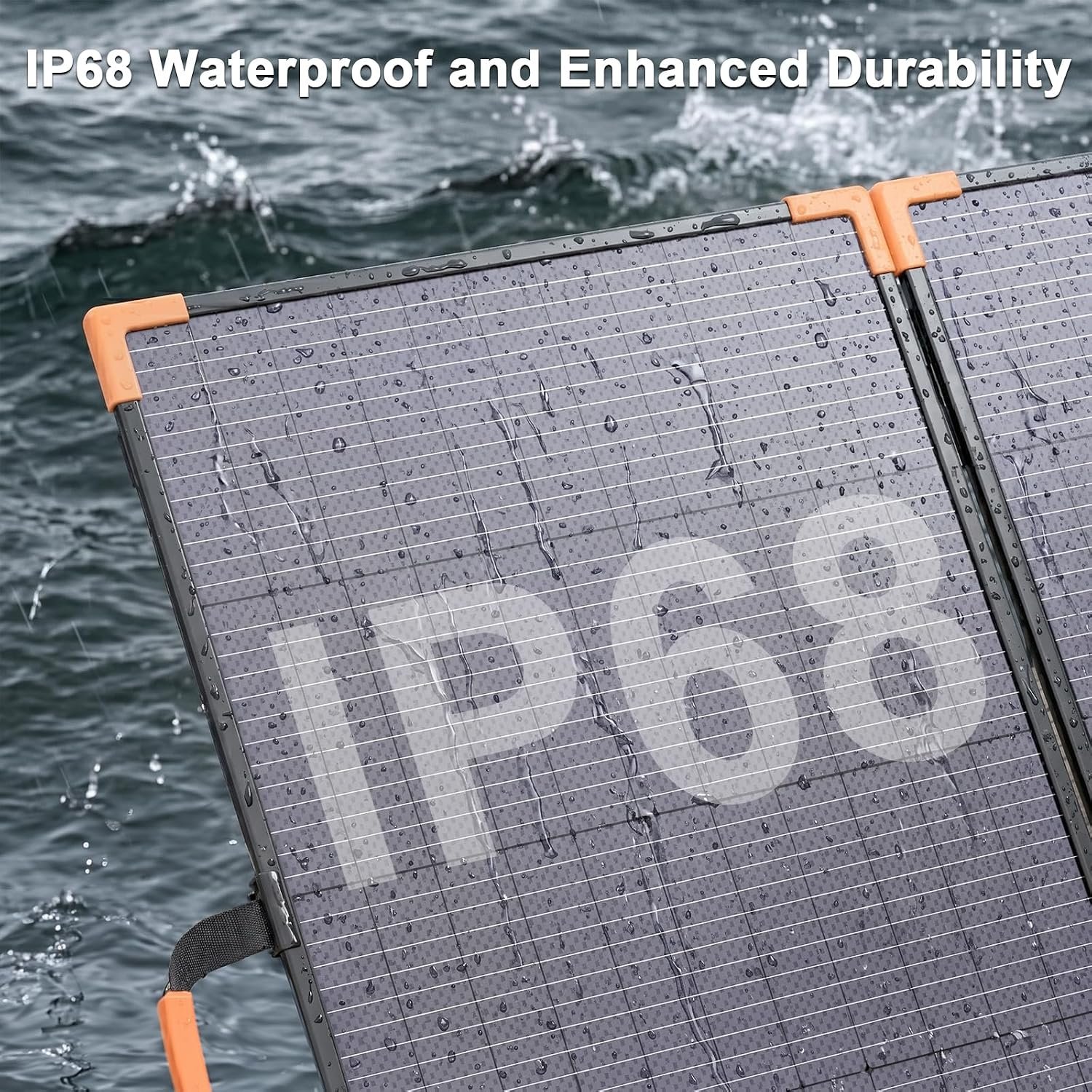 400 Watt Bifacial Portable Solar Panel for Power Station | 33V Lightweight Foldable Solar Panels Charger, IP68 Waterproof 25% High Efficiency Solar Charger for Camping RVs Home Backup - Image 7
