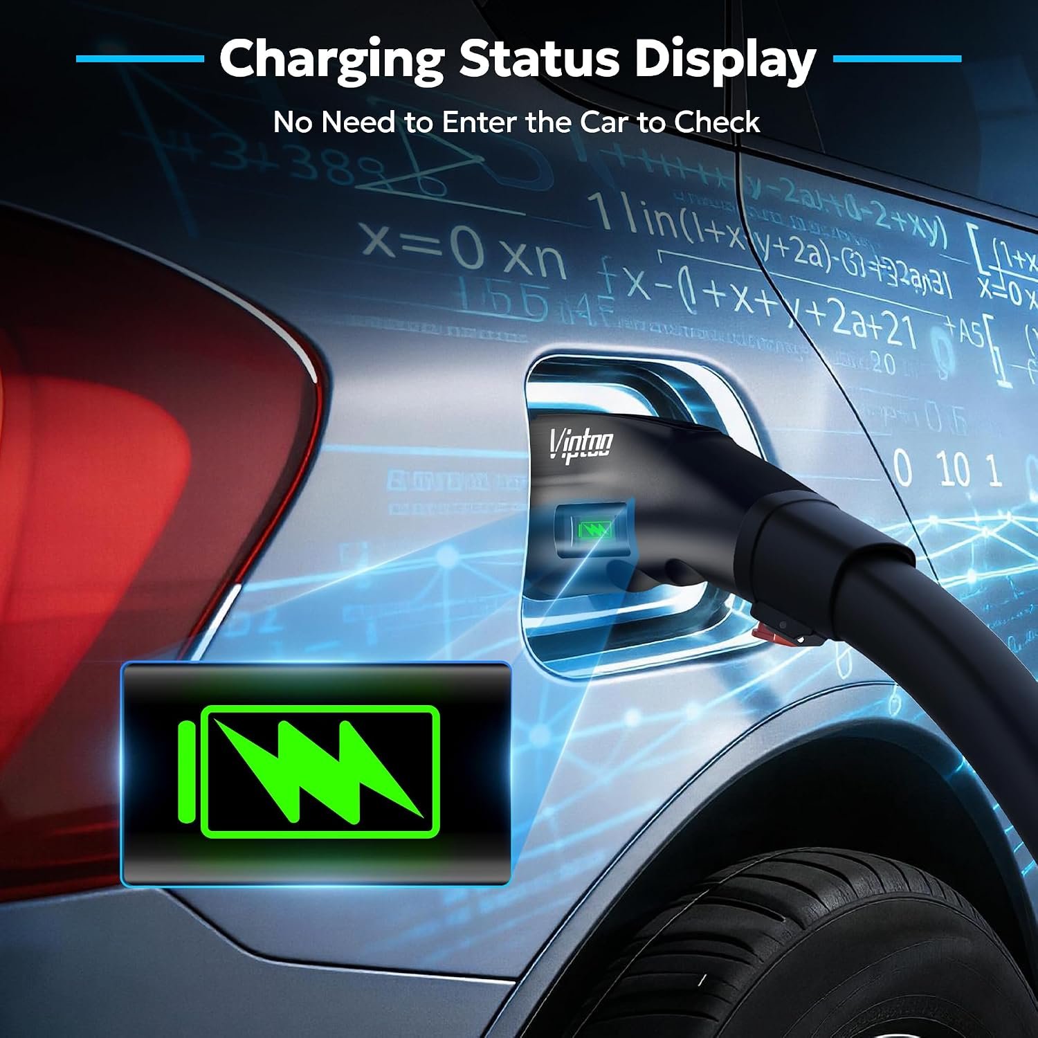 Tesla to J1772 Adapter, 60A 250V, Charging Status Display, UL 2252 Tested | For J1772 EVs; 60A/250V Level 2; Works with Tesla Mobile/Wall Connectors and Destination Chargers; Dual lock; SGS Tested - Image 6