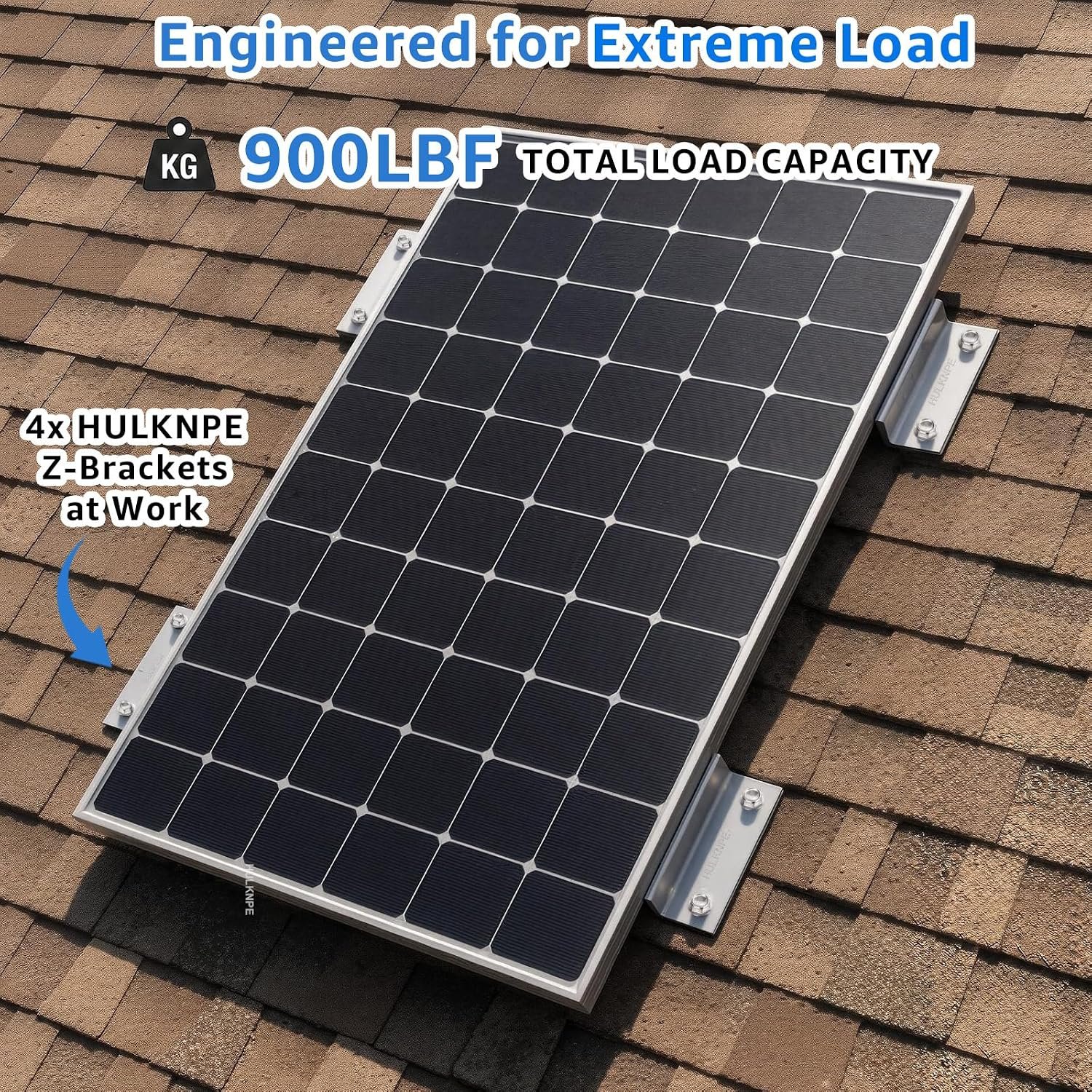 Z Brackets Solar Panel Mounting Kit (16 Pack) - Heavy Duty Corrosion-Resistant Aluminum for RV, Boat, Roof & Off-Grid Installations - Image 3