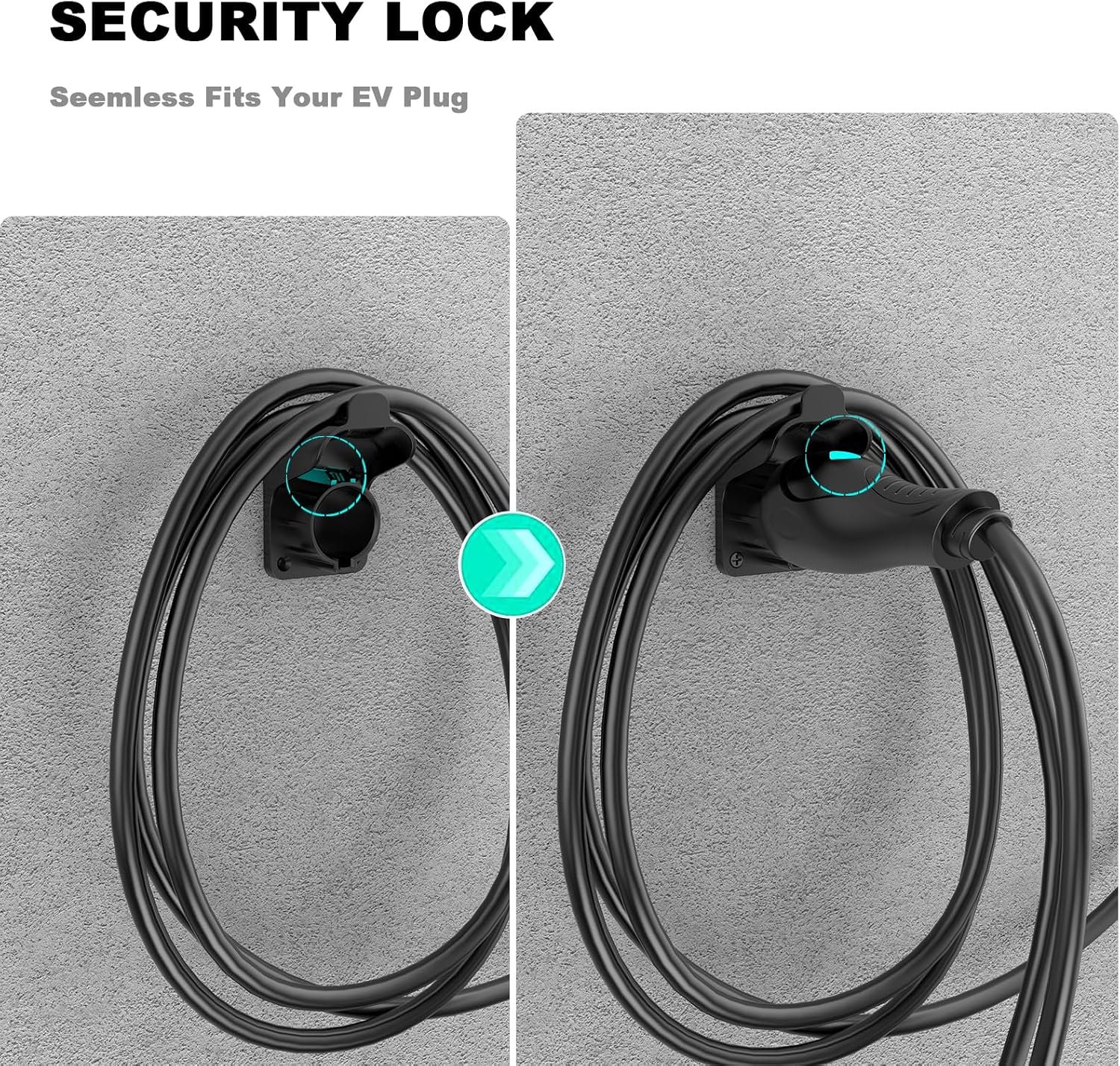 EV Charger Holder Wall Mount Electric Car Charging Cable Holster for SAE J1772 Charging Plug & Connector - Image 6
