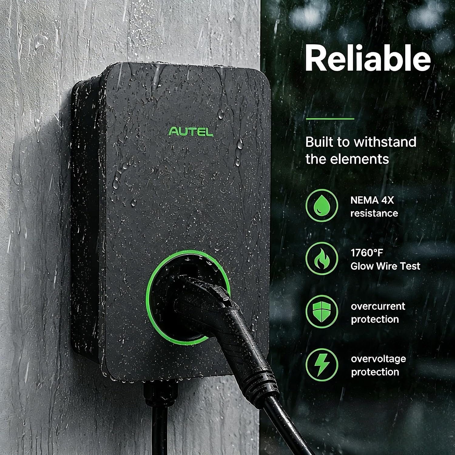 Autel MaxiCharger Level 2 Electric Vehicle (EV) Charger, up to 80 Amp Fast Charging EV Charger Level 2, Integrated Cloud with AI, Indoor/Outdoor Charging Stations J1772, Hardwired - Image 6