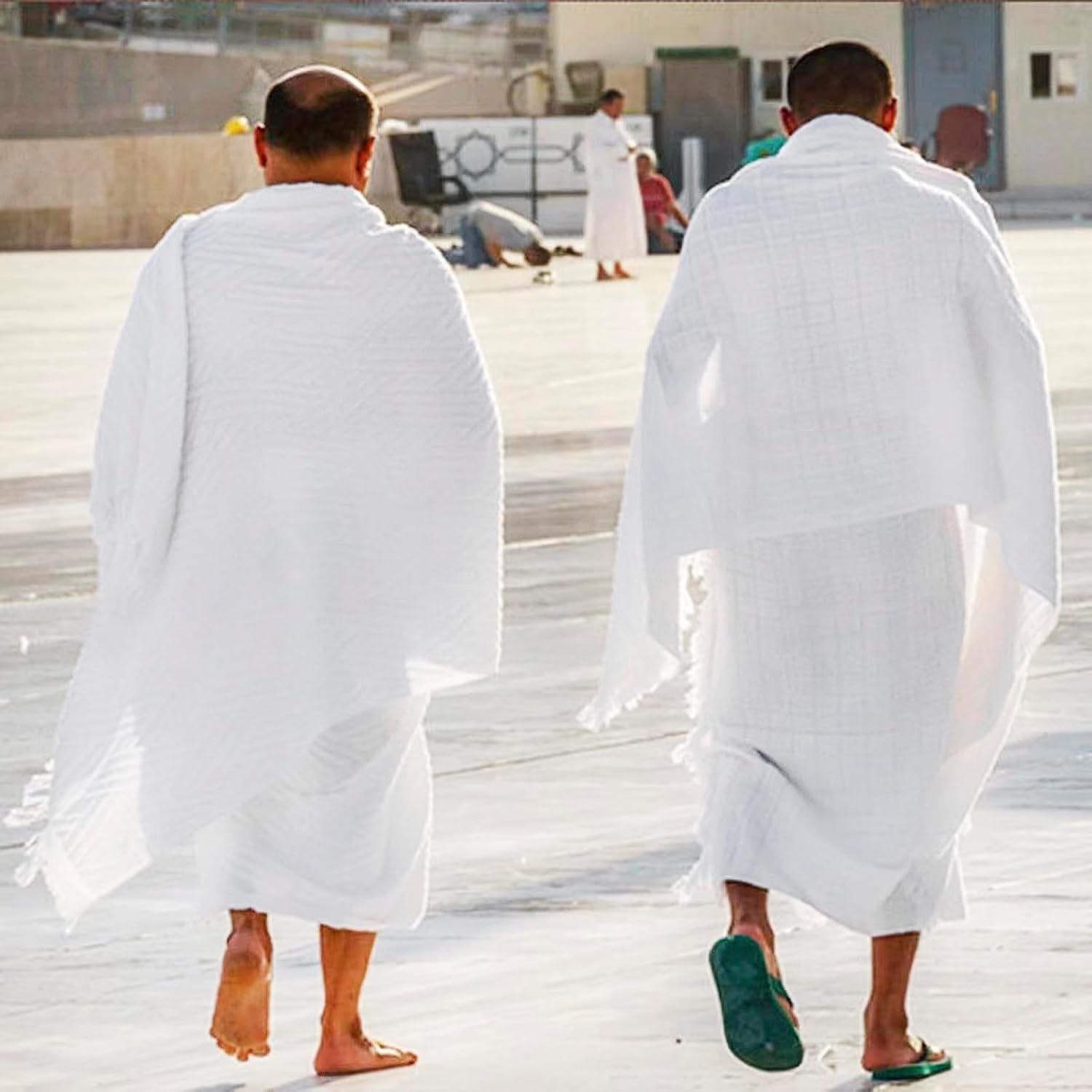 Islamic Men's Ihram Cotton Ahram for Umrah Haji Ehram Towel Pilgrimage Towel Islamic Arabic Middle East Arab Ihram Clothes - Image 4