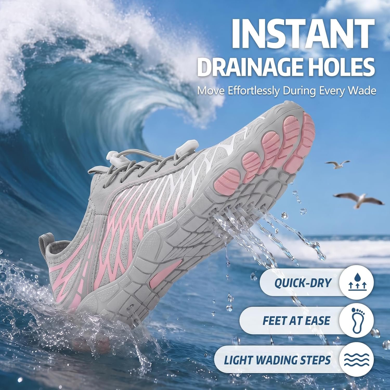 ELETON Barefoot Shoes Women Men Hiking Water Shoes Wide Toe Box Zero Drop - Image 5